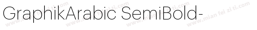 GraphikArabic SemiBold字体转换